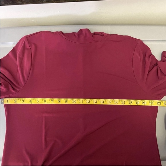 NWT Chico’s Women XL Berry Compote Mock Neck Maxi Dress Career Event Date Night - Picture 6 of 9